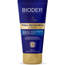 Die Grup Bioder Yoğun Nemlendirici El Bakım Kremi 50 ml – Hyalüronik Asit ve B5 Vitamini Içerikli, Hızlı Emilen Nemlendirici
