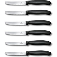 Die Grup Victorinox 6.7833.6 Swissclassic Blisterli Siyah 6lı Domates Bıçağı