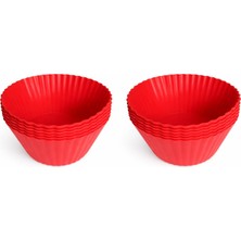 Die Grup Silikon Muffin Kalıbı, Düz – 6’lı Paket Isıya Dayanıklı Yapışmaz (2)