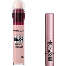 Die Grup Maybelline New York Instant Anti Age Eraser Kapatıcı - 05 Brighten & Sky High Mini Maskara Hediyeli