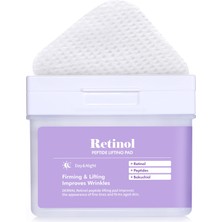 Die Grup Dermal Retinol Peptid Kaldırma Pedi - Bakuchiol ile Yaşlanma Karşıtı ve Kırışıklıklar Için Kore Toner Pedi - Vegan Saf Pamuklu Kare Pedler - Yüksek Kapasiteli, 120 Yaprak