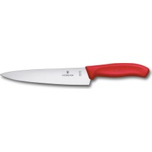 Die Grup Victorinox 6.8001.19C1B 19CM Düz Şef Bıçağı, Kırmızı, Blisterli