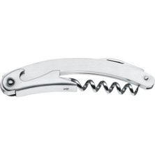 Die Grup Wmf Clever&more Garson Tirbuşonu, 10 Cm, Cromargan® Yüksek Kaliteli Mat Paslanmaz Çelik, Şişe Açacağı, Kapak Açacağı ve Folyo Kesici, Tüm Mantar Tıpalar Için
