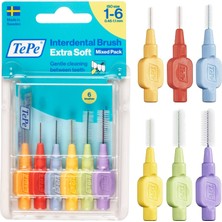 Die Grup Tepe Arayüz Fırçası, Ekstra Yumuşak, Karışık, 0.45-1.1mm/ıso 1-6, 6 Adet