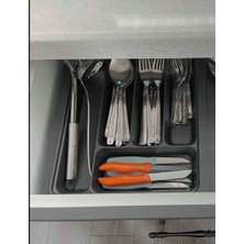 Die Grup 30X36 Çekmece Içi Antrasit Kaşıklık (26,5X32,5 Cm'e Kadar Kesilebilir)