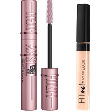 Die Grup Maybelline New York Lash Sensational Sky High Maskara + Fit Me Kapatıcı - 15 Fair