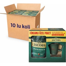 Die Grup Jacobs Monarch Gold 200 gr Ikonik Jacobs Fincanlı Set x 10 Adet