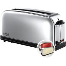 Die Grup Russell Hobbs Ekmek Kızartma Makinesi [2 Dilim Için Uzun Yarıklı / 1 Geniş Ekmek Dilimi] Victory Paslanmaz Çelik (Ekstra Geniş Tost Yuvası, Ekmek Başlığı, 6 Kızartma Kademesi + Buz Çözme ve Isıtma