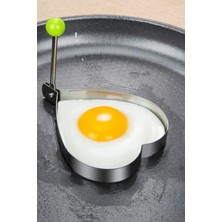 Die Grup Chermik Metalik Kalp Şeklinde Omlet Yumurta ve Krep Kalıbı