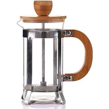 Die Grup Deconox Bambu Kapak Filtre Kahve & Bitki Çayı Demleme French Press 350ML