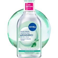 Die Grup Nıvea Micellar Makyaj Temizleme Suyu Arındırıcı ve Matlaştırıcı 400 Ml, Yüz, Göz ve Dudak Temizleyici, Amino Asit Kompleksi ve Okyanus Yosunu Özü