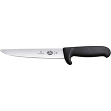 Die Grup Victorinox Mutfak Bıçağı Fibrox Safety Burun Stechmesser Norm. Schl. Siyah 18 Cm, 5.5503.18L