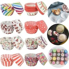 Die Grup Yenigeldi 200 Adet Renkli Muffin Cupcake Kalıpları Kek Kapsülü Cupcake Muffin Kağıdı,çok Renkli