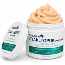 Die Grup Organicsun Ayak ve Topuk Çatlak Bakım Kremi 100ML - Ayak Kokusu, Tırnak Bakımı Avokado ve Shea Yağlı Yoğun Nemlendirici