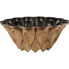 Die Grup Serenk Fun Cooking Damla Alüminyum Döküm Granit Kaplama Kek Kalıbı 26 cm Sarı