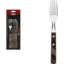 Die Grup Tramontina Churrasco 21198/916 Biftek-Steak Çatalı (6lı Blister)