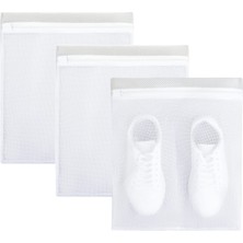 Die Grup Ocean Home Textile 3'lü Gri Renk Ayakkabı Yıkama Filesi Set