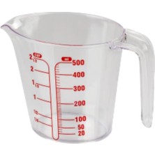 Die Grup Dereceli Ölçü Kabı 1000 ml Hacminde 10 Aralıklı Sert Plastik Ölçü Kabı 1l (1, 500 Ml)