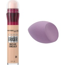 Die Grup Maybelline New York Instant Anti Age Eraser Kapatıcı 01 Light & Hediye Makyaj Süngeri