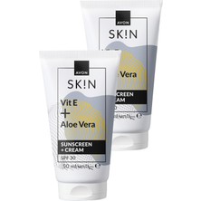 Die Grup Avon Sk!n Güneş Koruyucu + Krem SPF30 50 Ml. Ikili Paket