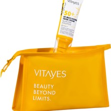 Die Grup Vıtayes Yüz Güneş Kremi SPF50 Çok Fonksiyonlu Yüksek Uv Koruma Yaşlanma Karşıtı Nemlendirme Cilt Bakımı, 50 ml