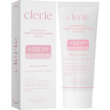 Die Grup Clerie Luminous Tone-Up Renk Eşitleyici Yüz Güneş Kremi SPF50+ 50ML