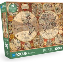Die Grup Blue Focus 1000 Parça - Old World Map (Eski Dünya Haritası)