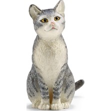 Die Grup Schleich Oturan Kedi Figürü, 4 cm