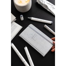 Die Grup Charmlı Süresiz Haftalık Planlayıcı Cep Ajanda 9X17 cm Metalik Gümüş