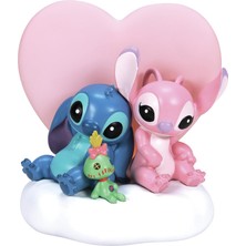 Die Grup Enesco Disney Showcase Lilo And Stitch Engel ve Scrump Heart Işıklı Figür, 17,8 Cm, Çok Renkli