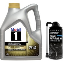 Die Grup Mobil 1 Fs 0W40 Motor Yağı 4 L + 00120 Carpex Oto Lastik Tamir Kiti
