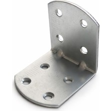 Die Grup L Demir Gönye 50 Adet Oval Başlı 40X45X45 mm Metal Köşebent Dayanıklı Bağlantı Aparatı