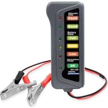 Die Grup Akü Test Cihazı 12V Batarya Test Cihazı - Akü Ölçme Cihazı - LED Göstergeli