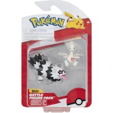 Die Grup Pokémon Pokemon 5 ve 8 cm Savaş Figürü 2'li Paket Galarian Zigzagoon & Togetic - Çocuklar Için Oyuncak Figür 4+ - Çocuklar Için Resmi Ürün