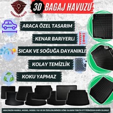 Die Grup Ferrous Autoaccessories Volkswagen Passat B6 ile Uyumlu 3D Bagaj Havuzu 2005 2010