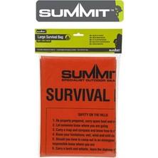 Die Grup Summit Acil Durum Yaşam Çantası 180CM x 90CM, Kırmızı