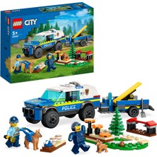 Die Grup Lego® City Mobil Polis Köpeği Eğitimi 60369-5 Yaş ve Üzeri Çocuklar Için Oyuncak Yapım Seti (197 Parça)