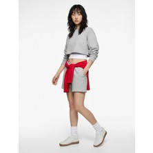 Die Grup Cepli Beli Bağcıklı Pamuklu Slim Fit Mini Şort