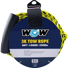 Die Grup Wow World Of Watersports 3k 18,3 M Yüzen Köpük Şamandıralı Çekme Halatı 1 2 Veya 3 Kişilik Çekme Halatı Tekne Için 17-3030