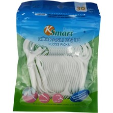 Die Grup Ksmart Kürdanlı Diş Ipi | Kopmaya Dayanıklı, Pratik Plastik Kürdan Uçlu Ağız ve Diş Sağlığı Ipi (K-3593)