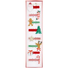 Die Grup Meri Meri - Jolly Christmas Saç Tokaları - 8 Adet