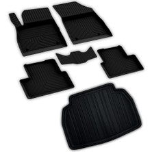 Die Grup Ferrous Autoaccessories Toyota C-Hr ile Uyumlu 4d Paspas ve Stepnesiz 3D Bagaj Havuzu 2016 2023