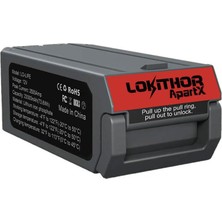 Die Grup Lokithor Lıfe 12.8 Volt Lifepo4 2500 A Takviye Gücü Apartx ile Uyumlu Yedek Akü