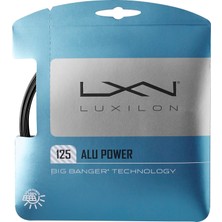 Die Grup Wılson Luxilon Alu Power Black 125 Tenis Ipi - Set, Siyah