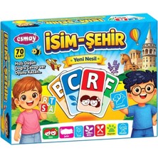 Die Grup Isim Şehir Kart Oyunu 70 Kart Eğitici Aile ve Çocuk Oyunu 4+ Yaş Zeka Oyunu