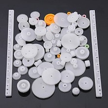 Die Grup Robotistan 75 Parça Plastik Dişli Çark Seti (Dc Motor - Dıy - Hobi Seti)