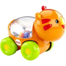 Die Grup Fisher Price Poppity Araçlar, Emeklemeye Teşvik Edici Zıplayan Renkli Toplar, Eğlenceli Sesler, Turuncu Aslan, CMV97