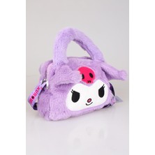 Die Grup Kuromi Basic Peluş Askılı Omuz Çantası, Pembe, Çocuk Kalem Kutusu