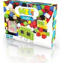 Die Grup Meli 100 Adet Küp Yapı Taşı Seti, 3 Yaşından Büyük Çocuklar Için Yaratıcı Oyuncak, 3D Yapı, 8 Farklı Renk Seçeneği, Ölçüler: 2 x 2 x 2 Cm, Bpa Içermez, Ce Sertifikalı