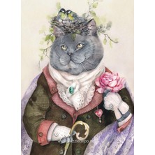 Die Grup Nova Puzzle 1000 Parça Şair Ruhlu Sosyetik Kedi - Tatiana Plovetskaya